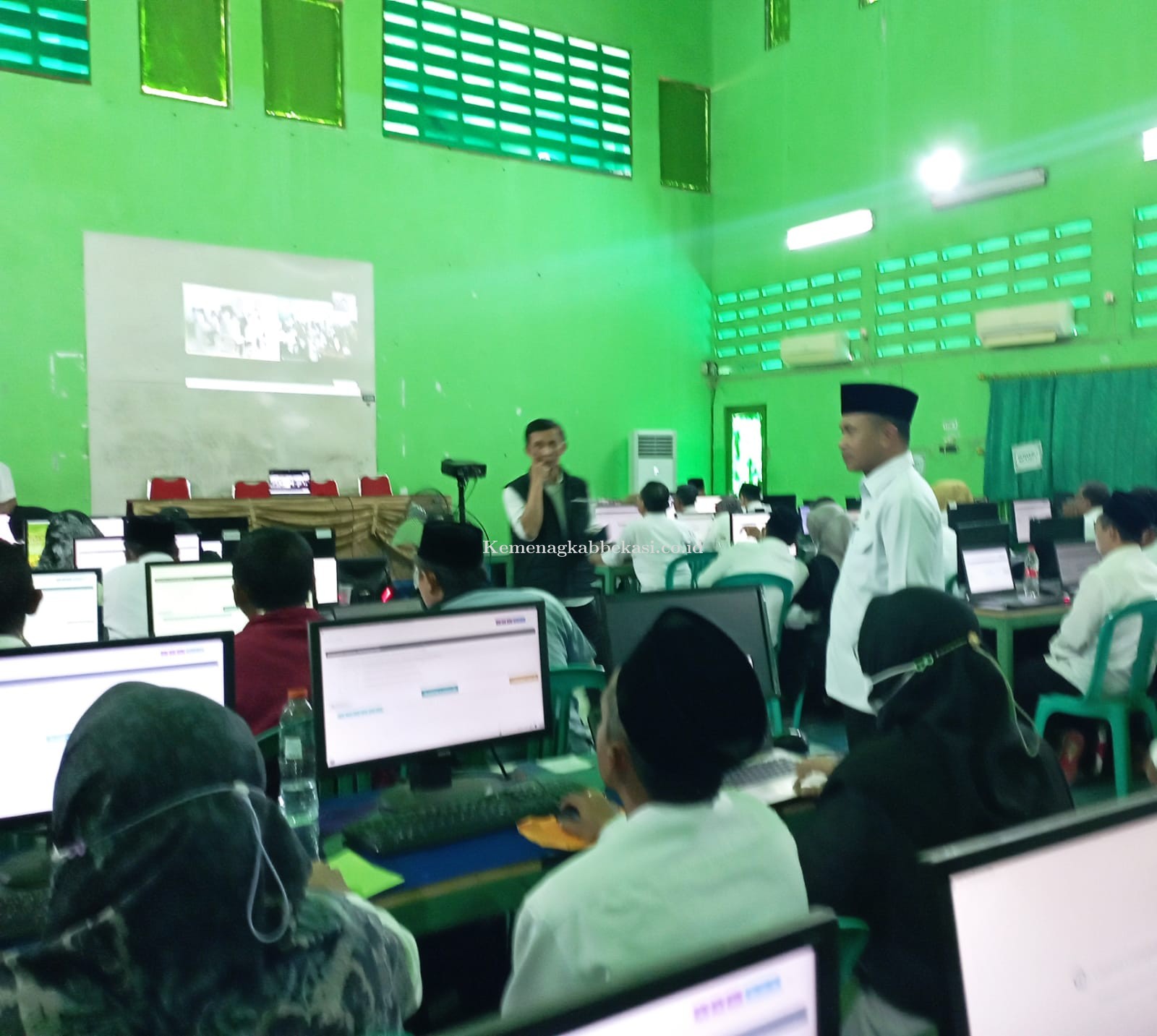 Pelaksanaan CAT IPMB 2022 di Kementerian Agama Kab Bekasi Berjalan Lancar