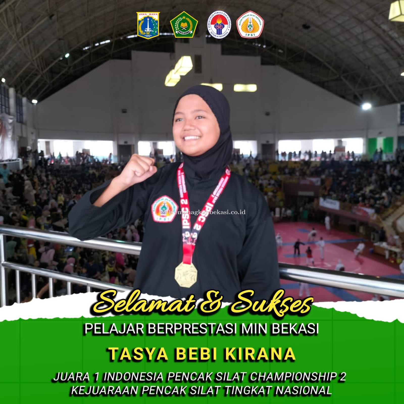 Siswi MI Negeri Bekasi Berhasil Meraih Juara 1 Indonesia Pencak Silat Championship 2