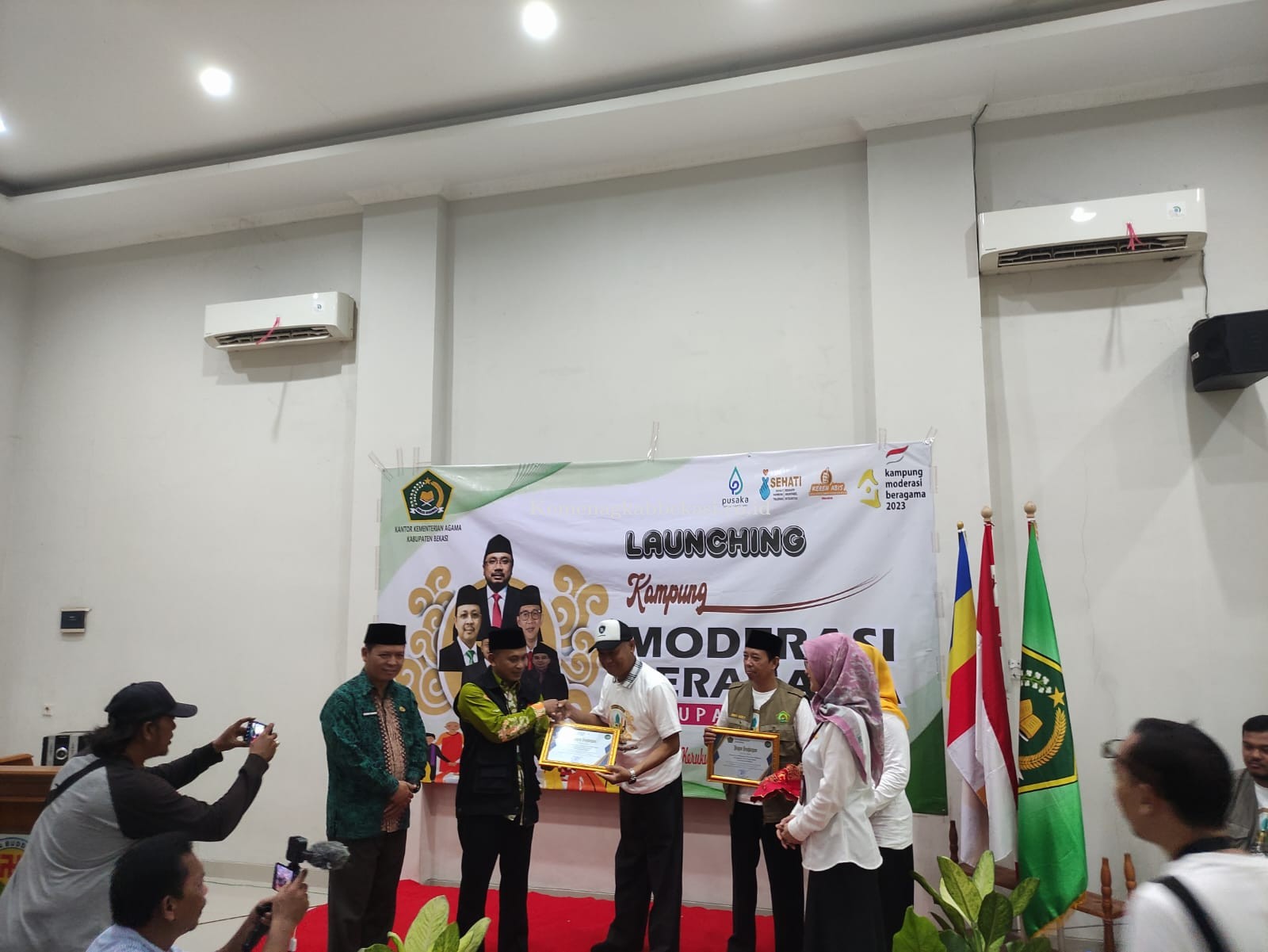 KakanKemenag Kabupaten Bekasi Launching 2 Titik Kampung Moderasi Beragama